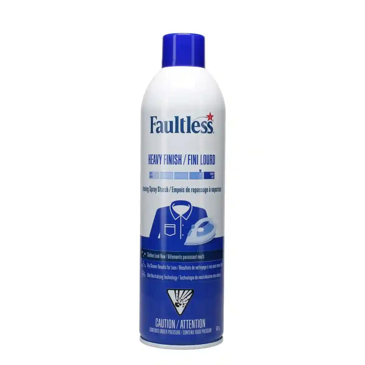 Faultless Heavy Finish Ironing Spray Starch 567g