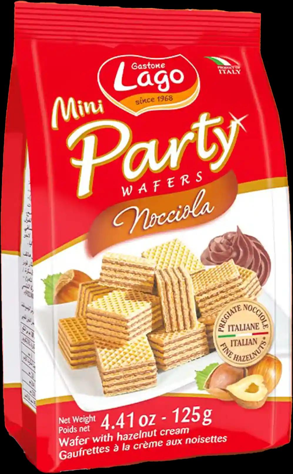 Lago Mini Party Wafers Hazelnut Cream 125g