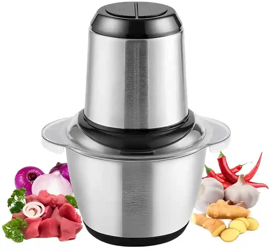 KHUSHIYA ENTERPRISE Stainless Steel Multi Functional Food Blender, Electric Meat Grinders With Bowl for Heavy Kitchen Food Chopper, For Meat, Vegetables, Onion Food Processor 250W Electric Food Processor