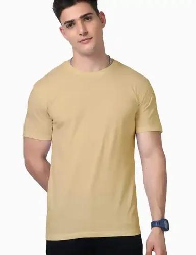 Everyday Essentials - Iconic Premium Supima Cotton - Plain Unisex straight fit T-shirt - Beige - S