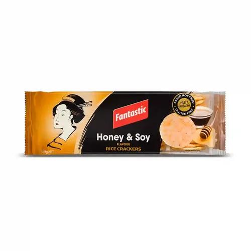 Fantastic Rice Crackers Honey Soy 100g