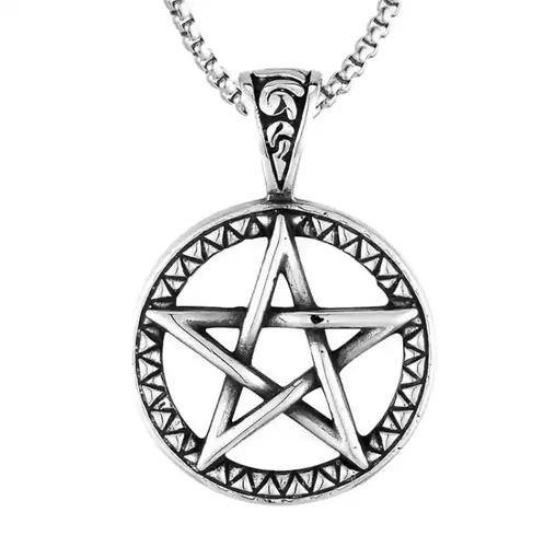 Star Locket Design Pendant with Silver Chain