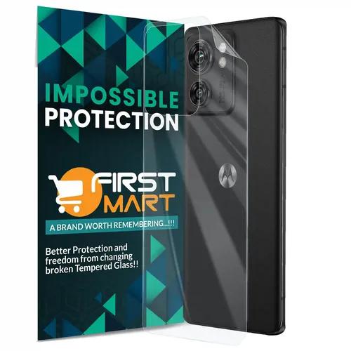 FIRST MART Screen Protector for Motorola Edge 40 5G - Back Nanofiber Unbreakable Membrane Case Friendly Full Edge to Edge Screen Coverage & Installation Kit (Crystal Clear)