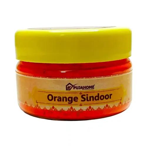 Pujahome Original Hanuman Ji Sindoor | Orange Sindoor |100% Pure Hanuman Ji Pooja Sindoor, Bajrangbali Sindur (100 Grams)