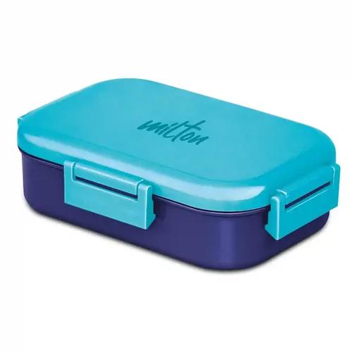 MILTON Senior Flatmate Inner Stainless Steel Tiffin Box, 700 ml, Blue | Food Grade | College | School