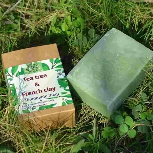 Tea Tree & French Clay Cold Process Handmade Soap (Pack of 3)