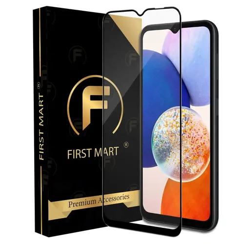 FIRST MART Premium Tempered Glass for Samsung Galaxy A14 5G / Samsung M14 5G / Samsung F14 5G with Edge to Edge Coverage and Easy Installation Kit, Pack of 1