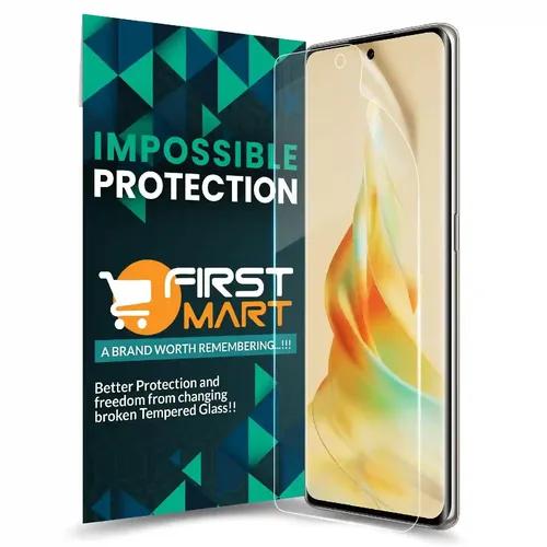 FIRST MART Screen Protector for OPPO Reno 8T 5G - Nano Fiber Unbreakable Membrane Case Friendly Full Edge to Edge Screen Coverage & Installation Kit (Crystal Clear)