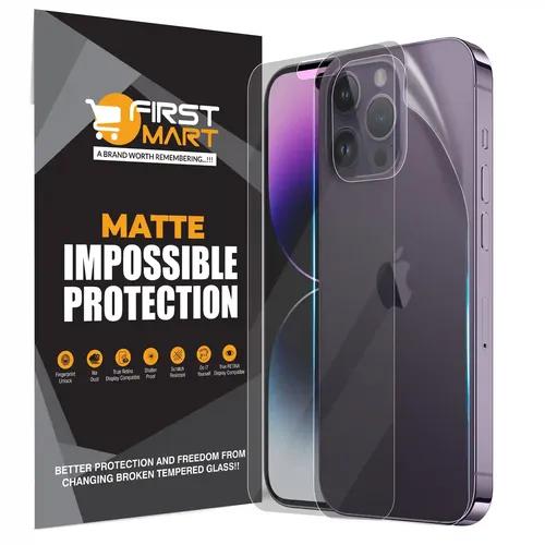 FIRST MART Screen Protector for IPhone 14 Pro - Edge to Edge Front and Back 4 Layer Ultra Thin Unbreakable Membrane - Case Friendly Screen Coverage & Installation Kit (Matte)