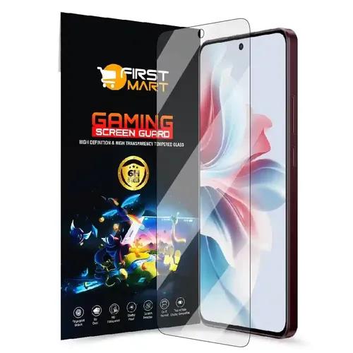 FIRST MART Screen Protector for Oppo F25 Pro 5G Impossible Fiber Case Friendly Screen Protection & Installation Kit (Gaming Clear)