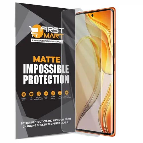 FIRST MART Screen Protector for Tecno Phantom X2 Pro 5G - Nanofiber Unbreakable Membrane Case Friendly Full Edge to Edge Screen Coverage & Installation Kit (Matte)