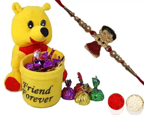 Mantouss Rakhi For Kids With Toy/Rakhi For Kid Brother/Rakhi For Kids With Gift/Rakhi For Small Brother