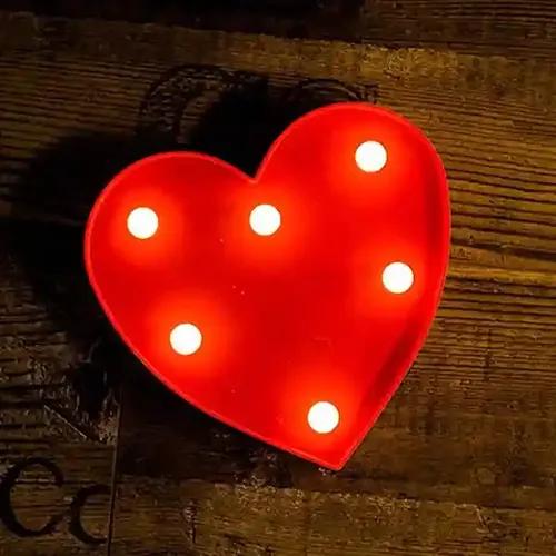 Perfect Pricee Marquee Heart Shape LED Light Wall Décor Battery Operated