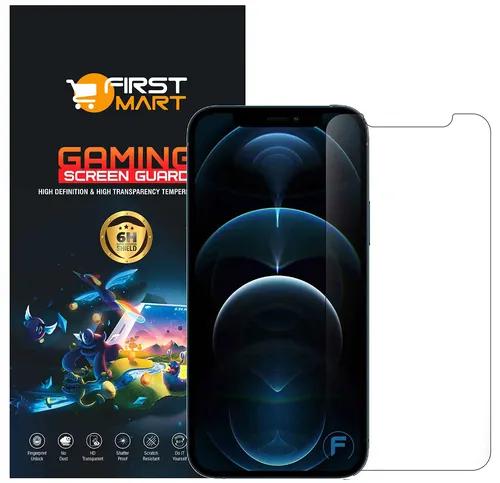 FIRST MART Gaming Screen Protector for iPhone 12 Pro Max (6.7 Inch) Crystal Clear Impossible Fiber Case Friendly Protection with Easy Installation Kit| Gaming Crystal Clear