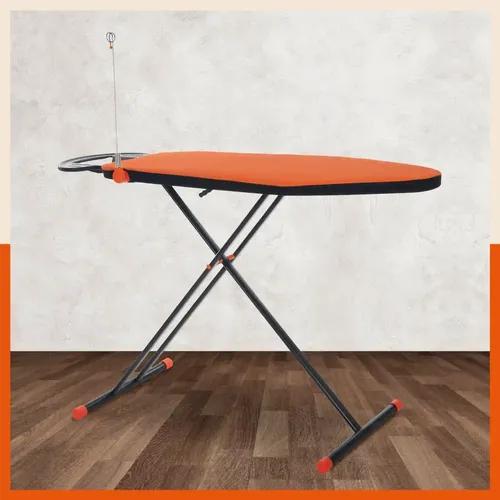 Bathla X-Pres Ace Prime - Foldable Ironing Board For Home (Orange & Black)