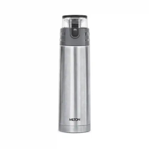 Milton Atlantis 600 Thermosteel Hot and Cold Water Bottle, 500 ml, Silver