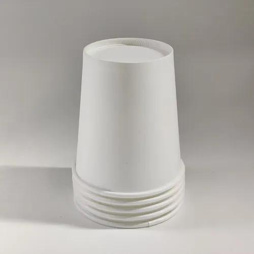 PARICOTT 200ml plain / Unprinted Disposable Party Paper Cups for Hot & Cold Beverages 7Oz - 100 Pcs