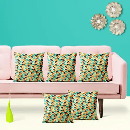 ArtzFolio Retro Style D3 | Decorative Cushion Cover for Bedroom & Living Room | Velvet Fabric | 12 x 12 inch (30 x 30 cms); Single Piece