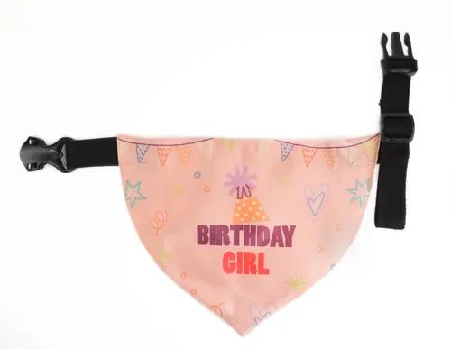 Birthday Girl Dog Bandana (Small/Medium)