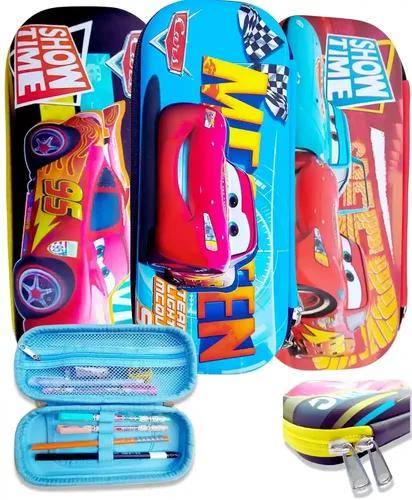 IncyWincy Pencil Box Pouch for Kids (Pack of 1), 3D Cars Pencil Pouch for Boys, Birthday Return Gifts, Gift Ideas for Kids, Stylish Premium Hardtop Stationery Bag for School Students