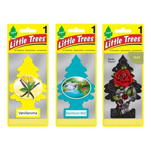 LITTLE TREES Vanillaroma|Rainforest Mist|Rose Thorn|Hanging Trees|Combo of 3