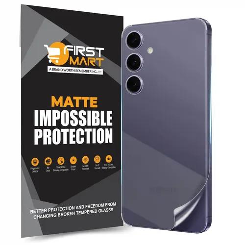 FIRST MART Screen Protector for Samsung Galaxy S24 Plus 5G - Back Nano Fiber Unbreakable Membrane Case Friendly Full Edge to Edge Screen Coverage & Installation Kit (Matte)